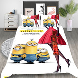 Minions Cosplay Bedding Set Duvet Cover Halloween Bed Sheets