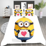 Minions Cosplay Bedding Set Duvet Cover Halloween Bed Sheets