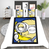 Minions Cosplay Bedding Set Duvet Cover Halloween Bed Sheets