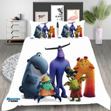 Monsters at Work Cosplay Bedding Set Duvet Cover Halloween Bed Sheets