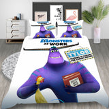 Monsters at Work Cosplay Bedding Set Duvet Cover Halloween Bed Sheets