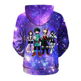 My Hero Academia Anime Cosplay No Zipper Hoodie Halloween Costume