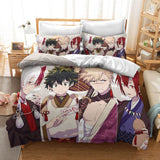 My Hero Academia Cosplay Bedding Duvet Cover Halloween Sheets Bed Set