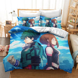 My Hero Academia Cosplay Bedding Duvet Cover Halloween Sheets Bed Set