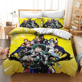 My Hero Academia Cosplay Bedding Duvet Cover Halloween Sheets Bed Set