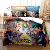 My Hero Academia Cosplay Bedding Duvet Cover Halloween Sheets Bed Set