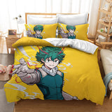 My Hero Academia Cosplay Bedding Duvet Cover Halloween Sheets Bed Set