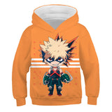 My Hero Academia Cosplay Kids Hoodie Sweater Halloween Costume