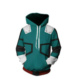 My Hero Academia Midoriya Izuku Cosplay Hoodie Halloween Costume