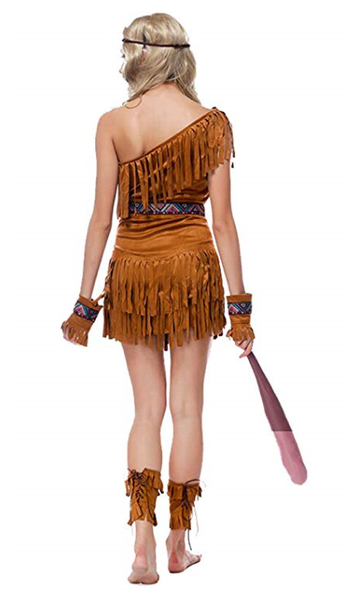 BFJFY Girls Females American Indian Princess Costume Dress Halloween Cosplay - bfjcosplayer