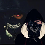 Tokyo Ghoul Movie Cosplay Kaneki Ken Masks Latex Zipper Adjustable Masks Props Helloween