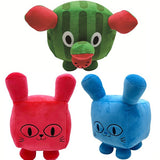 Red Titanic Balloon Cat Plush Toys Soft Stuffed Gift Dolls for Kids Boys Girls