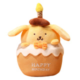 Birthday Cake Plush Toys Soft Stuffed Gift Dolls for Kids Boys Girls