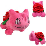 Rose Bulbasaur Plush Toys Soft Stuffed Gift Dolls for Kids Boys Girls