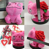 Rose Bulbasaur Plush Toys Soft Stuffed Gift Dolls for Kids Boys Girls