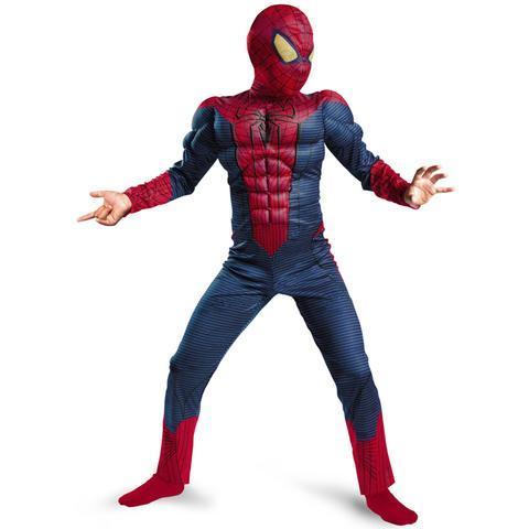 BFJFY Boy Spiderman Muscle Superhero Halloween Cosplay Costume - bfjcosplayer
