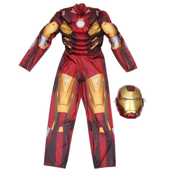 BFJFY Iron Man Muscle Costume Boys Superhero Cosplay For Kids - bfjcosplayer