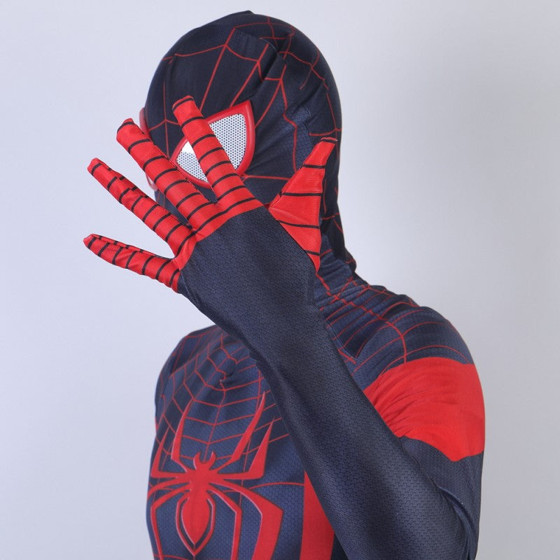 PS5 Spiderman Cosplay Black Jumpsuit Halloween Costume