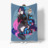 Panty Stocking with Garterbelt Cosplay Flannel Blanket Room Decoration Throw