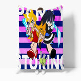 Panty Stocking with Garterbelt Cosplay Flannel Blanket Room Decoration Throw