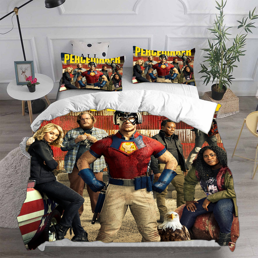 Peacemaker Cosplay Bedding Sets Duvet Cover Halloween Comforter Sets