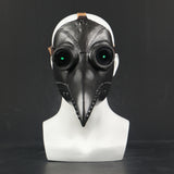 Plague Bird Doctor Cosplay Helmet soft PVC Led Light Halloween Party Porp