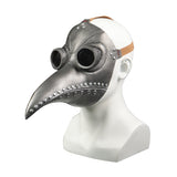 Plague Bird Doctor Cosplay Light gray Helmet soft PVC Halloween Party Porp