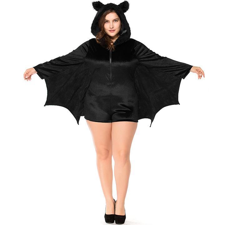 BFJFY Plus Size Fantastic Cozy Bat Adult Women Halloween Costume - bfjcosplayer