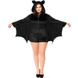 BFJFY Plus Size Fantastic Cozy Bat Adult Women Halloween Costume - bfjcosplayer