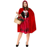 BFJFY Plus Size Little Red Riding Hood Adult Women Halloween Costume - bfjcosplayer