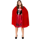 BFJFY Plus Size Little Red Riding Hood Adult Women Halloween Costume - bfjcosplayer