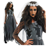 BFJFY Women's Zombie Ghost Bride Costume Halloween Cosplay - bfjcosplayer