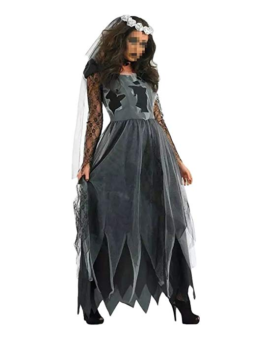 BFJFY Women's Zombie Ghost Bride Costume Halloween Cosplay - bfjcosplayer