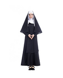 BFJFY Women Nuns Pastor Cosplay Costume For Halloween - bfjcosplayer