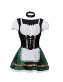 BFJFY Women Halloween Oktoberfest Costume Bar Maid Cosplay Costume - bfjcosplayer