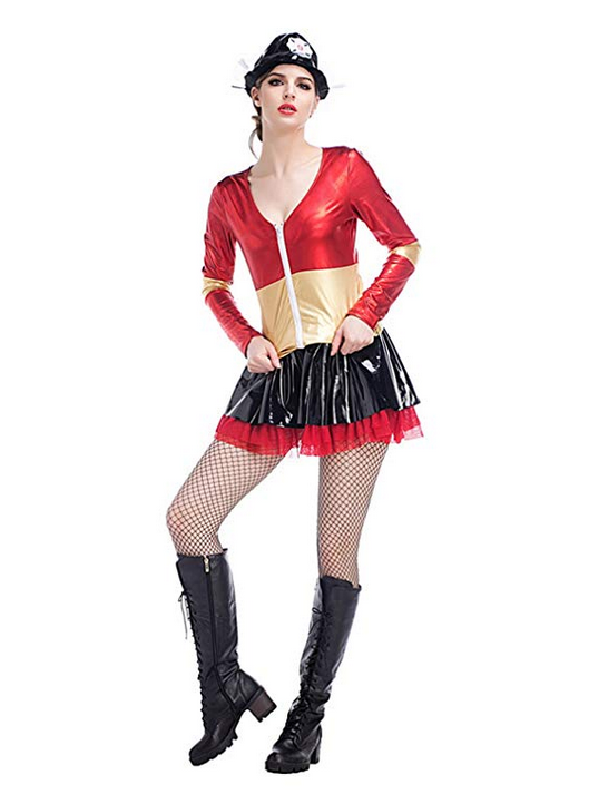 BFJFY Women Firefighters Sexy Dresses Halloween Smokin Hot Cosplay Costume - bfjcosplayer