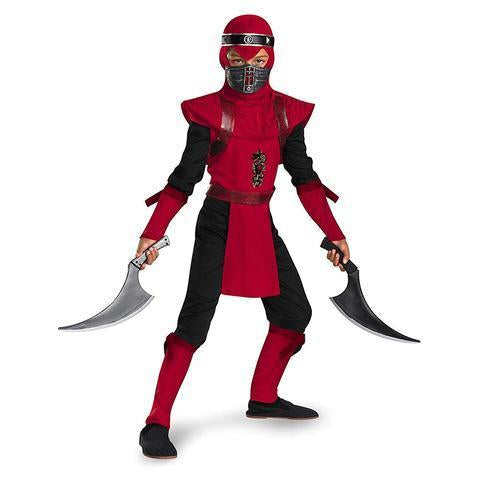 BFJFY Kid's Boy's Red Viper Shadow Ninja Night Fury Deluxe Halloween Costume - bfjcosplayer