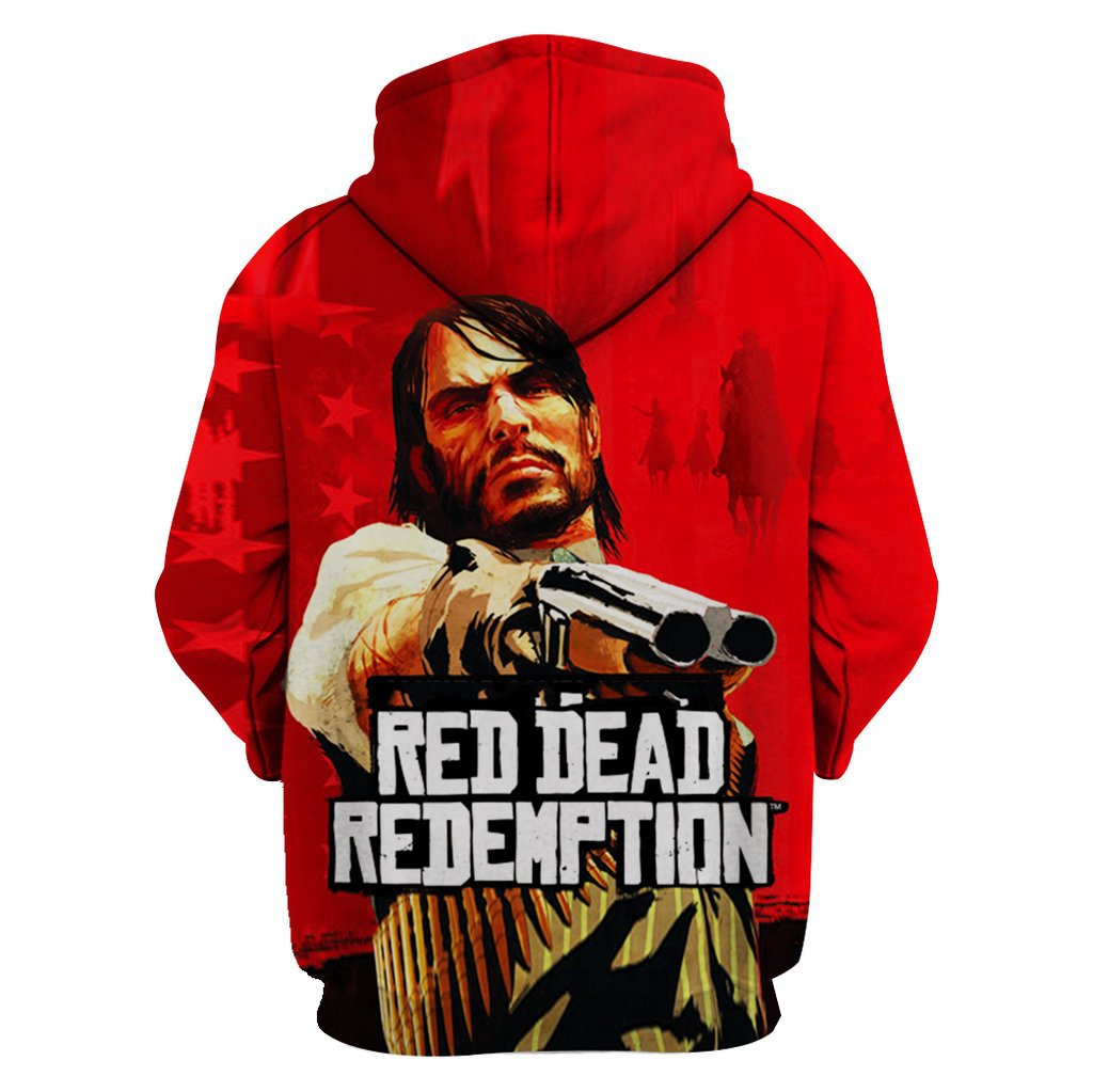 Red Dead Redemption Cosplay No Zipper Hoodie Halloween Costume