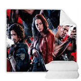 Resident Evil Welcome to Raccoon City Cosplay Blanket Halloween Throw
