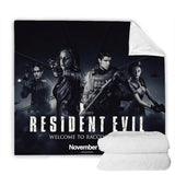 Resident Evil Welcome to Raccoon City Cosplay Blanket Halloween Throw