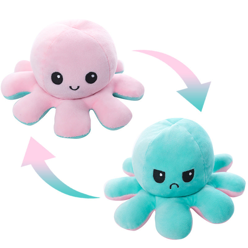 Reversible Octopus Plush Fidget Toys
