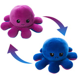 Reversible octopus stuffed animals toys