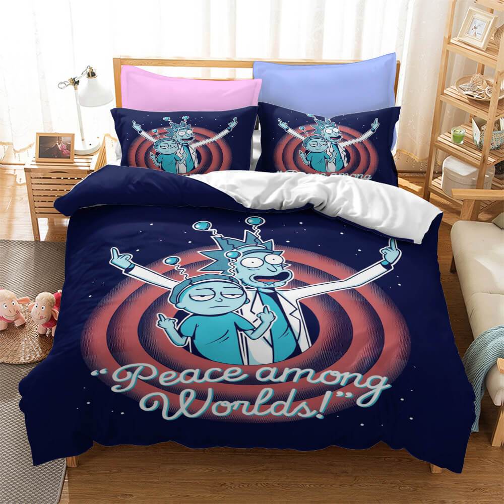 Rick And Morty Bedding Set Cosplay Duvet Cover