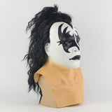 Rock Band Kiss Gene Simmons Cosplay Latex Helmet Halloween Prop