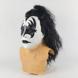 Rock Band Kiss Gene Simmons Cosplay Latex Helmet Halloween Prop