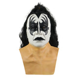 Rock Band Kiss Gene Simmons Cosplay Latex Helmet Halloween Prop