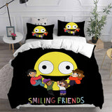 Smiling Friends Cosplay Bedding Sets Duvet Cover Halloween Comforter Sets