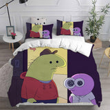 Smiling Friends Cosplay Bedding Sets Duvet Cover Halloween Comforter Sets