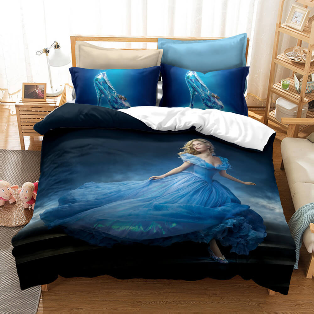 Snow White Cosplay Bedding Set Duvet Cover Halloween Bed Sheets