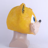 Sonic Adventure 2 Tails Cosplay Latex Helmet Halloween Props